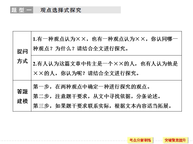 2018版高考语文（全国）大一轮复习课件：第四部分 （三）　实用类文本阅读 专题二　传记阅读 第四节（附）.ppt_第2页