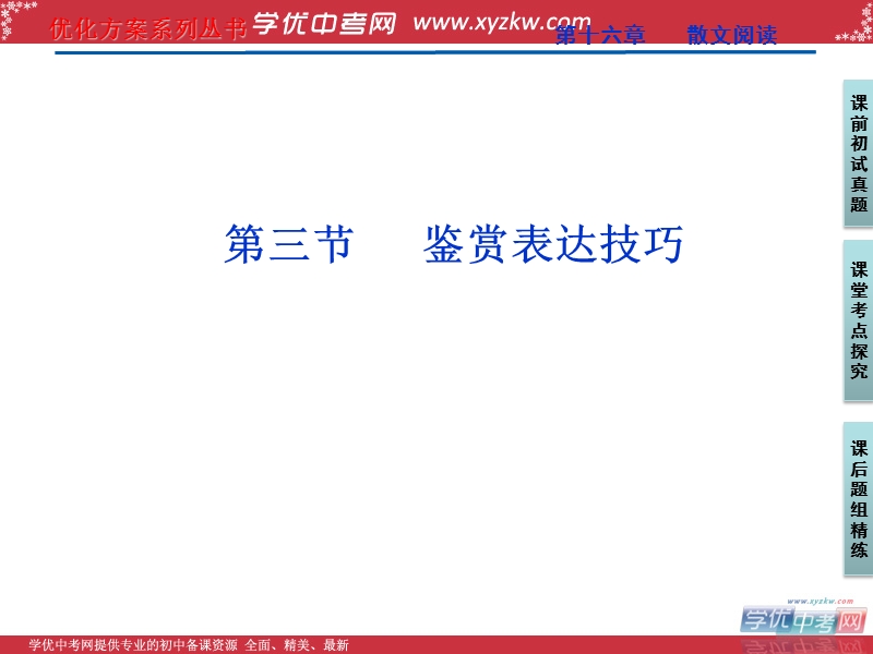 【苏教版山东专用】2012高三语文《优化方案》总复习课件：第2编第3部分第16章第3节.ppt_第1页