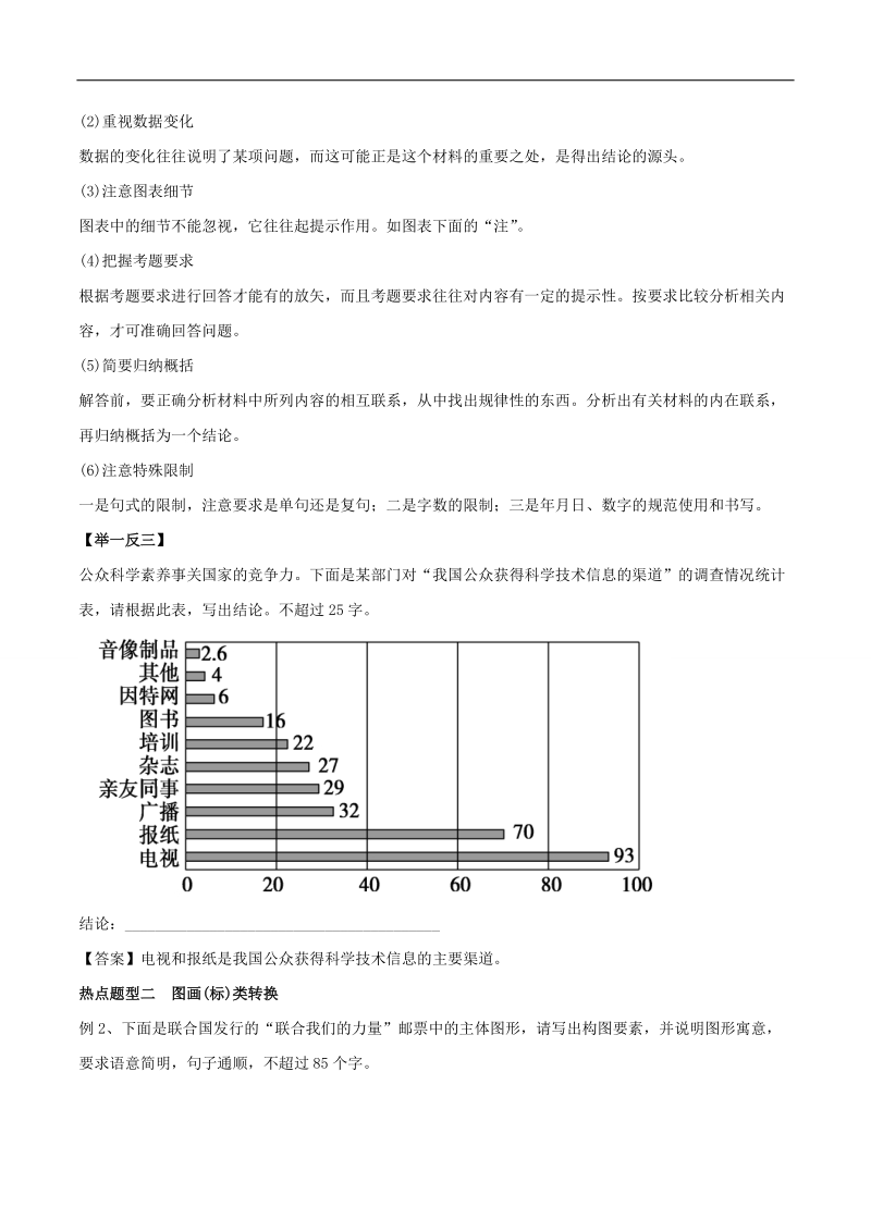 高考冲刺2018届高考语文题型难点突破 专题09 图文转换 word版含解析.doc_第2页