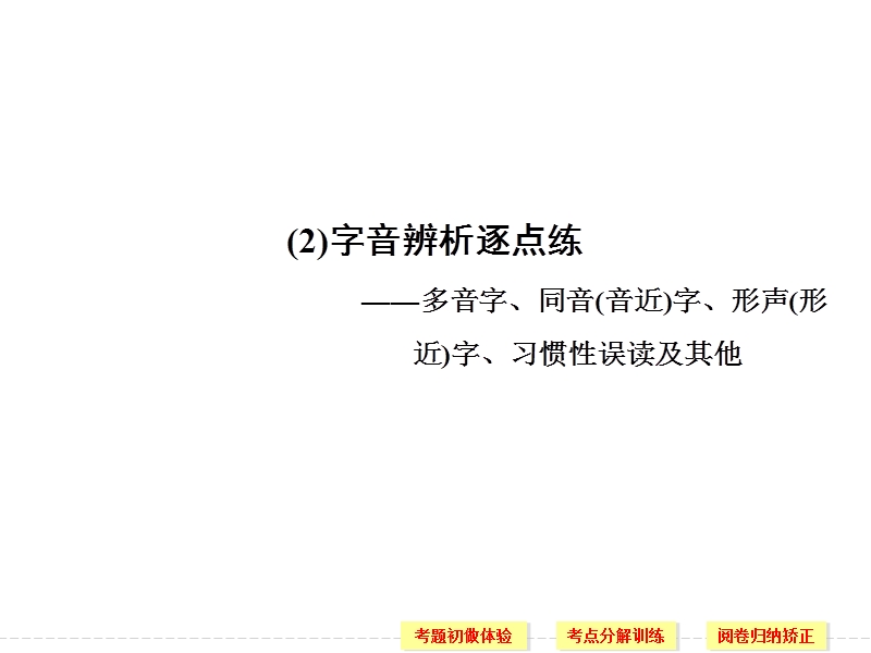 【名师推荐】高考语文（山东专用）一轮课件：第1部分 第1单元 识记现代汉语普通话常用字的字音.ppt_第1页