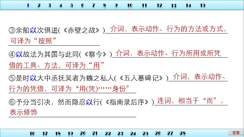 【步步高】2017版高考语文（鲁、京、津专用）一轮复习课件：第一章 专题三　考点突破考点训练二理解常见文言虚词在文中的意义和用法.ppt_第3页