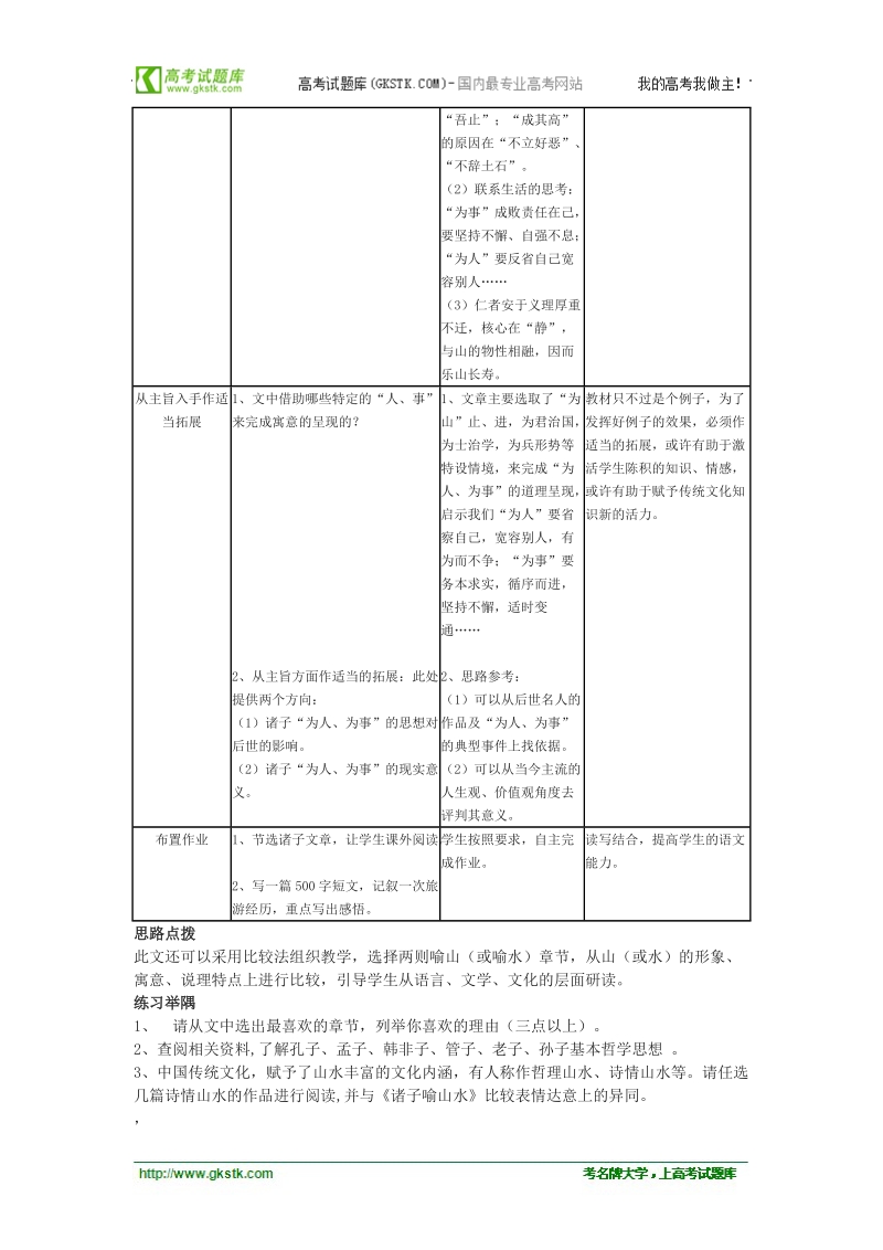 《诸子喻山水》教案（沪教版必修3）.doc_第3页