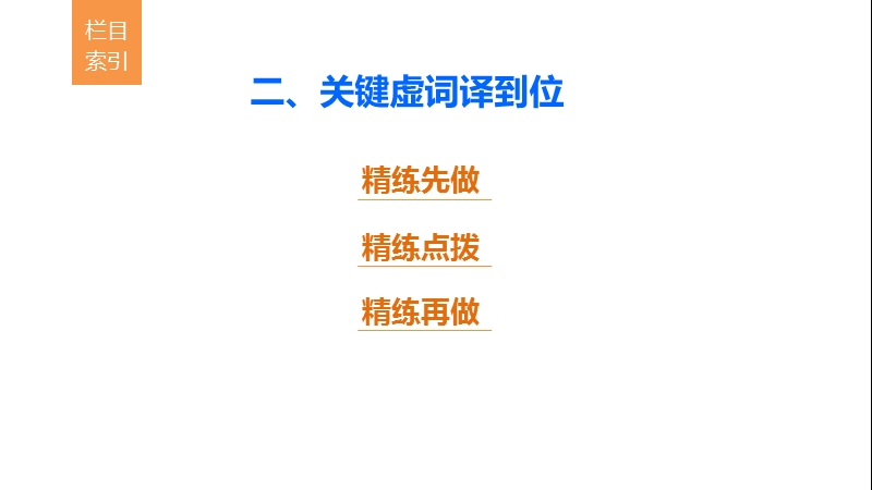 浙江省2018届高三语文 考前三个月核心题点精练 课件：第一章 专题四 文言文阅读  十九 二、关键虚词译到位.ppt_第2页