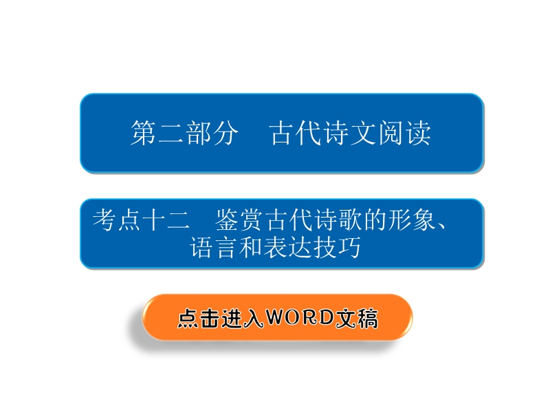 2018年高考考点完全题语文考点通关练课件 考点十二　鉴赏古代诗歌的形象、语言和表达技巧 .ppt_第2页