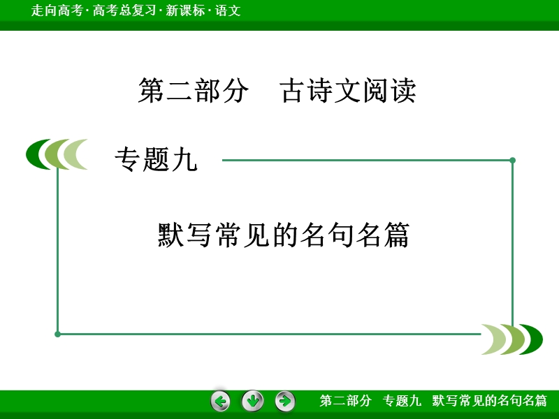 【走向高考】2017年高考语文新课标一轮复习课件 专题9.ppt_第2页