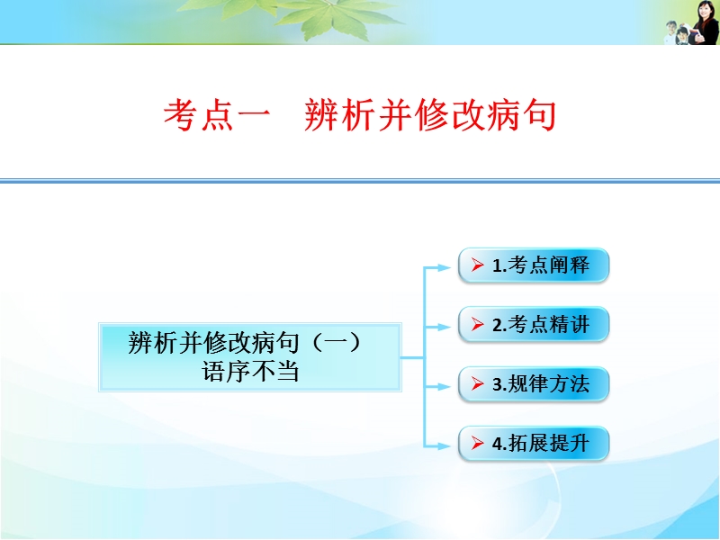 江西省横峰中学高考语文第一轮复习语言文字运用：辨析并修改病句（一）课件.ppt_第1页