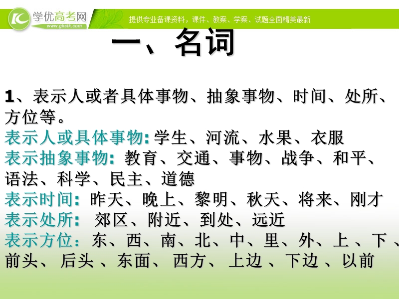 浙江专用 苏教版语文知识《中学语法讲座：实词》课件.ppt_第3页