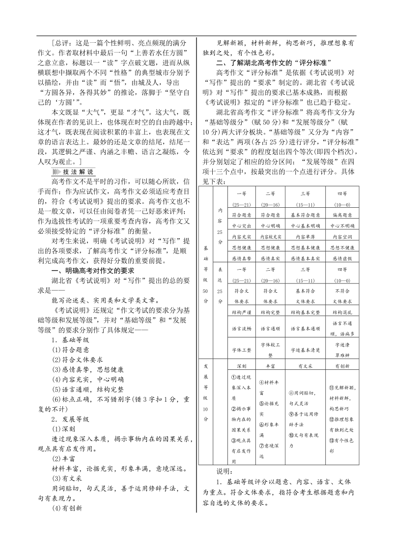 【湖北专用】2015高考语文一轮复习讲义：第5部分 第19单元 写作基础训练.doc_第2页