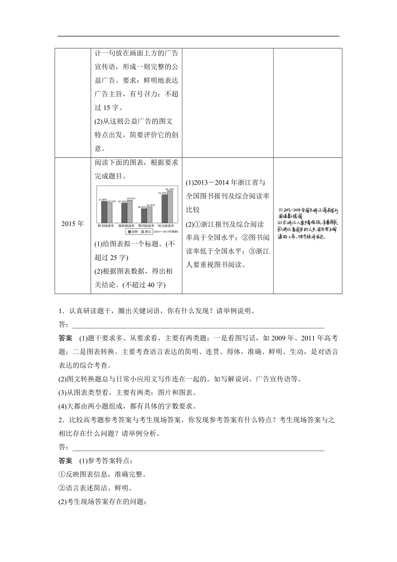 2017版浙江考前三个月高考语文题型攻略文档：第一章 语言表达和应用 题型攻略三 word版含答案.doc_第2页