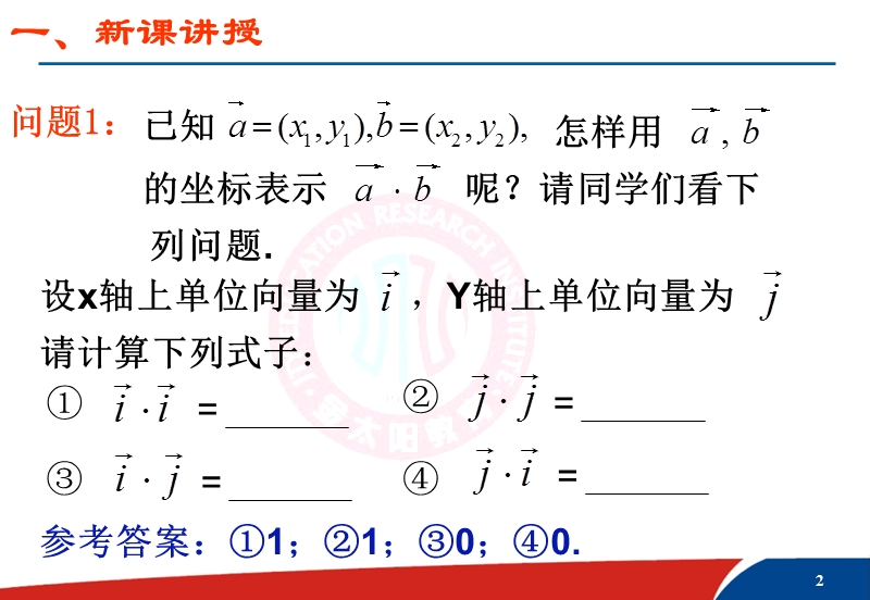 数量积的坐标表示-长度、夹角垂直的坐标表示.ppt_第2页