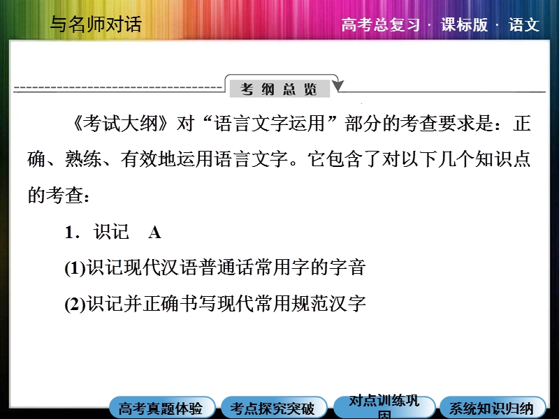 （成才之路）高考语文一轮复习专题汇总精讲： 识记现代汉语普通话常用字的字音.ppt_第2页