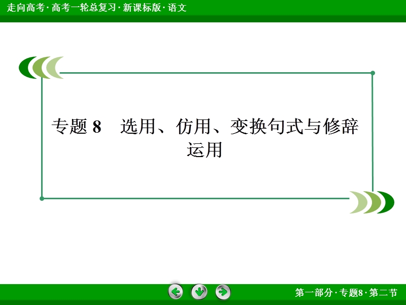 走向高考高三语文一轮复习课件：1-8-2仿用句式.ppt_第3页