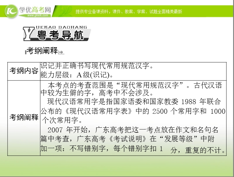 高考语文总复习精品课件：专题2 识记并正确书写现代常用规范汉字.ppt_第2页