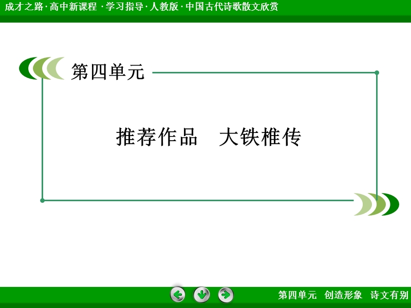 【成才之路】2015高中语文（中国古代诗歌散文欣赏）课件：第4单元 推荐作品2 大铁椎传.ppt_第3页