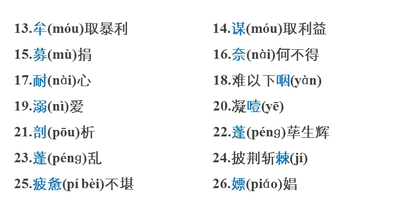 【步步高】2015届高考语文（湖南专用）大二轮复习微专题回扣与规范课件：第六章 微专题二 高考作文中易错字的书写.ppt_第3页