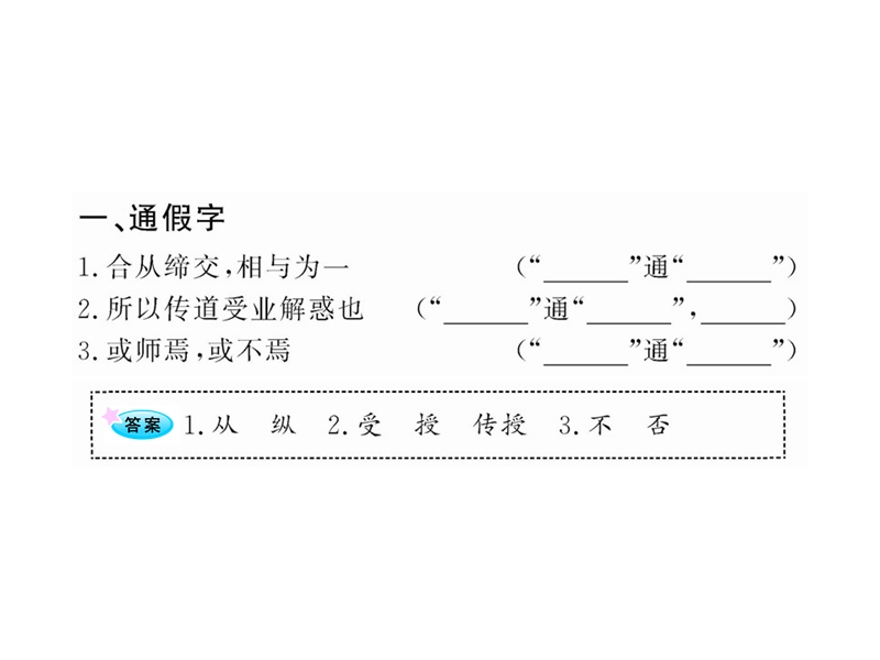 2012版高中语文全程复习方略配套课件：《过秦论》《师说》（必修3）（新人教版·湖南专用）.ppt_第3页