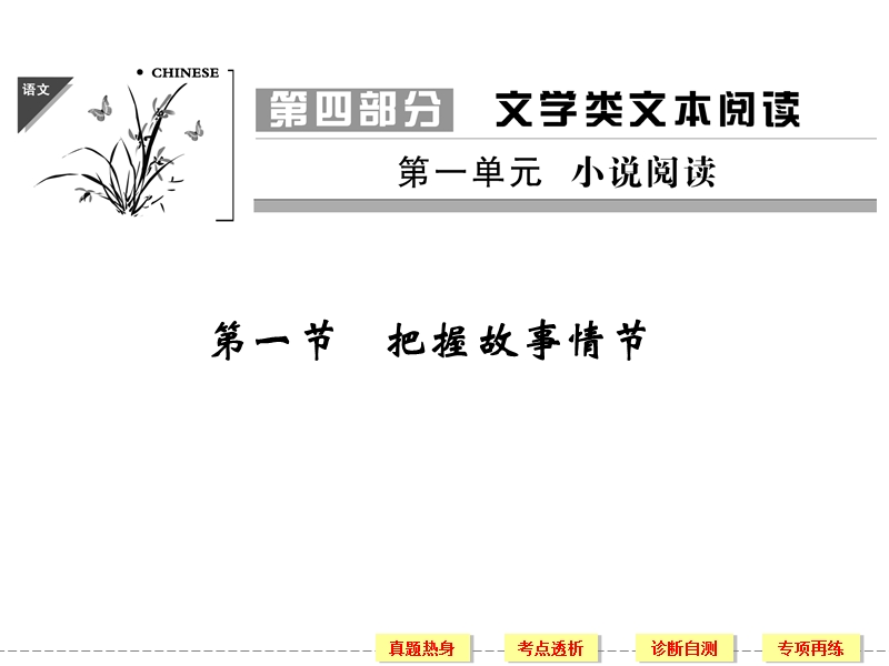 《创新设计》高考语文（新课标）第一轮复习【配套课件】4-1-1 把握故事情节（70张ppt）.ppt_第1页