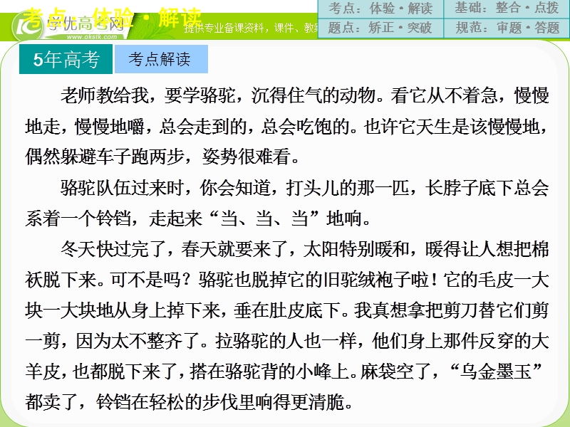 高三语文二轮考点专题复习课件：现代文阅读  第二章  专题一  高频考点五.ppt_第3页