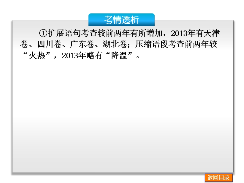 （重庆专用）高考语文一轮复习必看课件：专题6 扩展语句，压缩语段.ppt_第3页