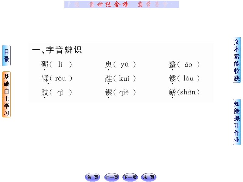 【山东人民版】2012高考语文全程学习方略课件：必修1 1劝学.ppt_第3页