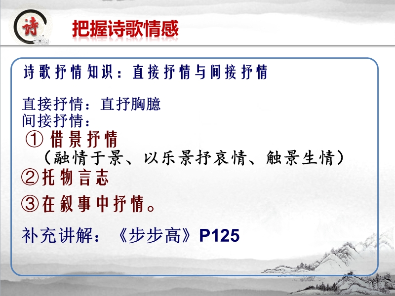 四川省成都市第七中学2015届高三语文二轮复习课件：诗歌鉴赏(共四课时).ppt_第2页