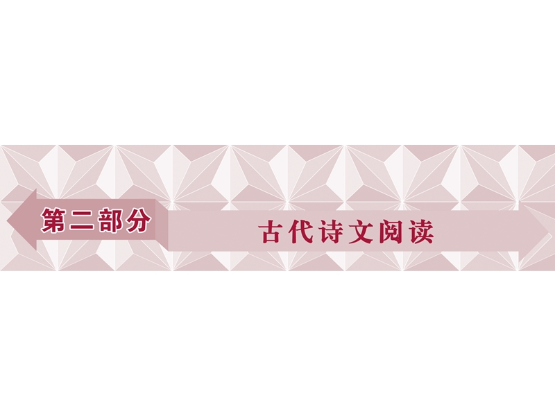 2017优化方案高考总复习语文（人教版）课件：第二部分　古代诗文阅读专题一真题呈现.ppt_第1页