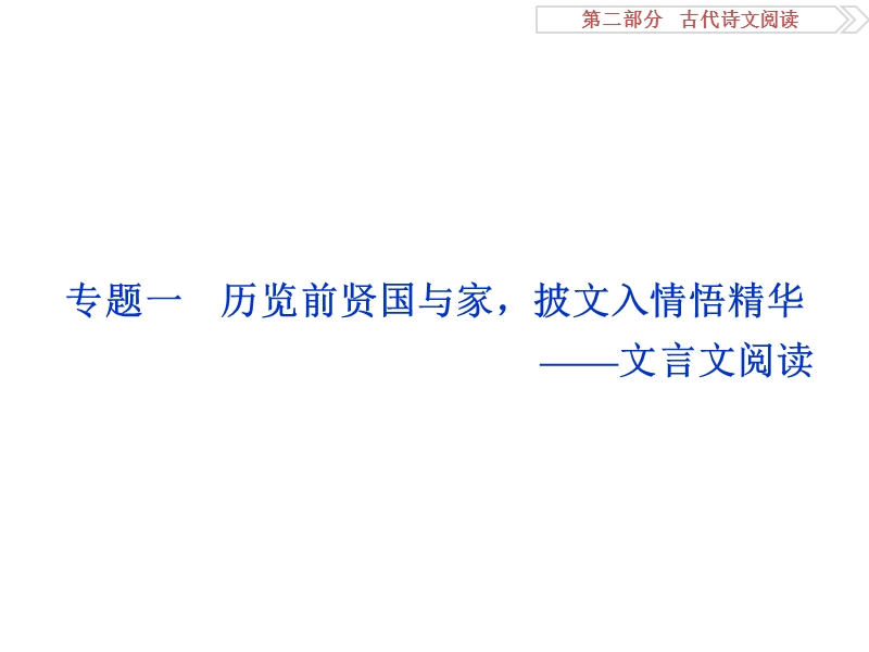 2017优化方案高考总复习语文（人教版）课件：第二部分　古代诗文阅读专题一真题呈现.ppt_第2页