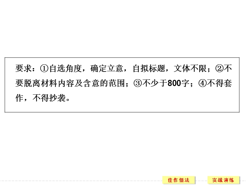 2018版高考语文（全国）大一轮复习课件：第二部分 高考作文序列化写作训练 第二章　序列化写作10讲第一讲.ppt_第3页