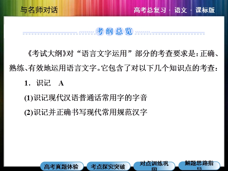 2015高考语文总复习课件：专题一 正确使用词语包括熟语（共189张ppt）.ppt_第2页