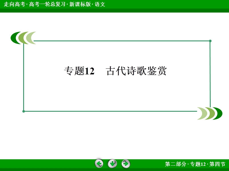 走向高考高三语文一轮复习课件：2-12-4评价诗歌的思想内容和作者的观点态度.ppt_第3页