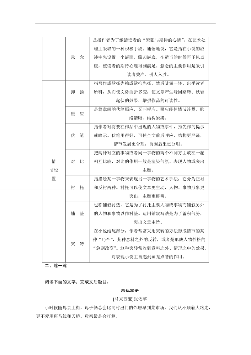 2015高三语文（广东版）二轮复习 第三章 微专题三 熟读阅读核心知识.doc_第2页