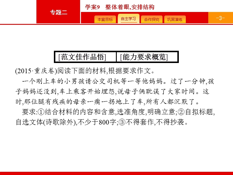 【优化设计】2017届高三语文总复习课件：第4部分  高考作文梯级学案4.9.ppt_第3页