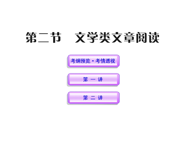 2012版高中语文全程复习方略配套课件：3.2 文学类文章阅读（新人教版·湖南专用）.ppt_第1页