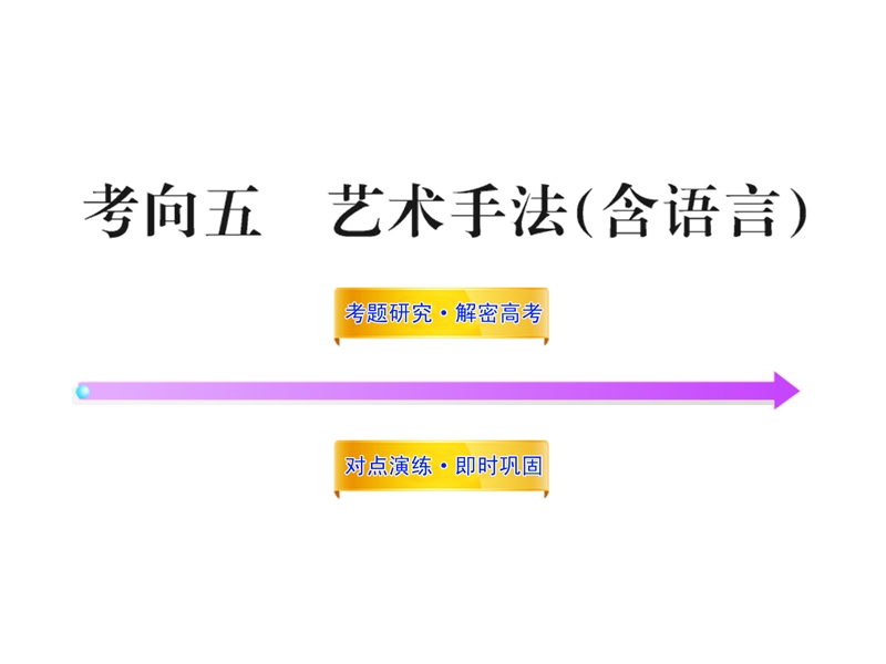 2012版高中语文全程复习方略配套课件：3.2.1.5 艺术手法（含语言）（新人教版·湖南专用）.ppt_第1页