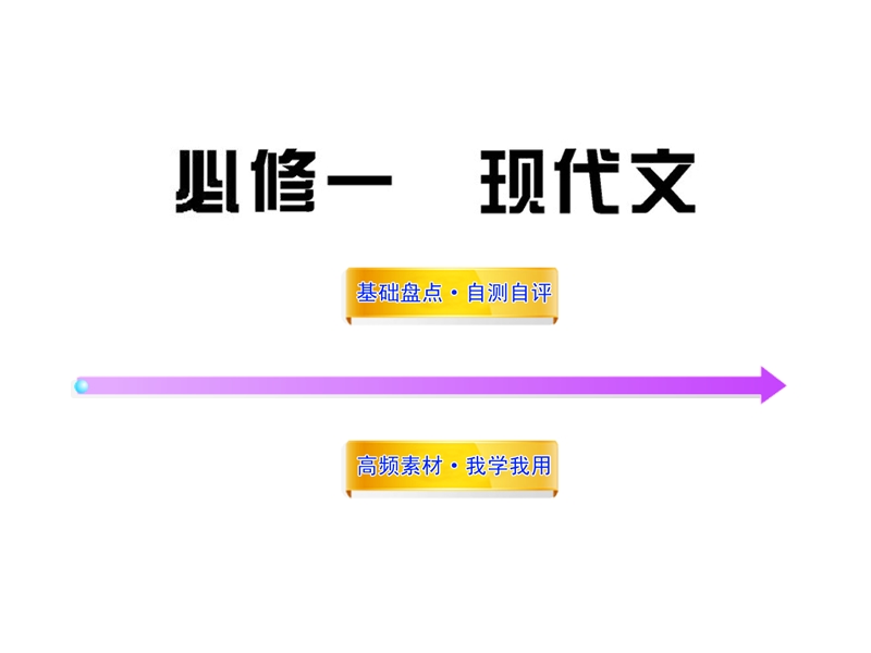 2012版高中语文全程复习方略配套课件：现代文（必修1）（新人教版·湖南专用）.ppt_第1页