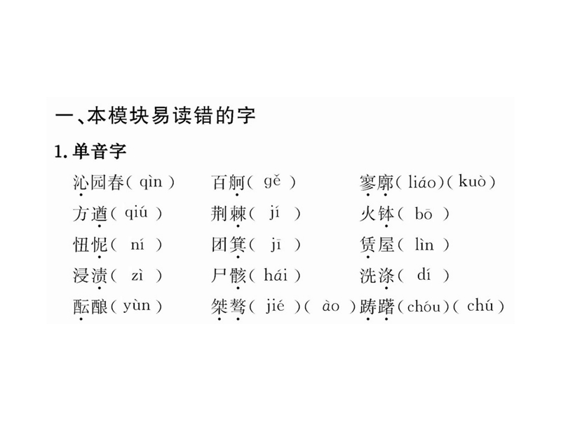 2012版高中语文全程复习方略配套课件：现代文（必修1）（新人教版·湖南专用）.ppt_第3页