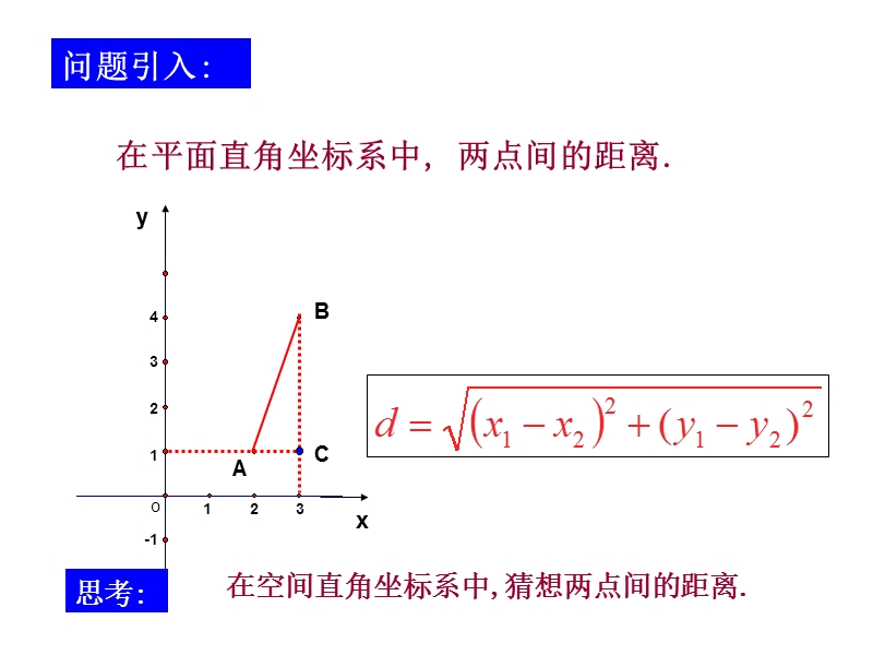 河南省长垣县第十中学高中数学 4.3.2空间两点间的距离公式课件 新人教版必修2.ppt_第3页