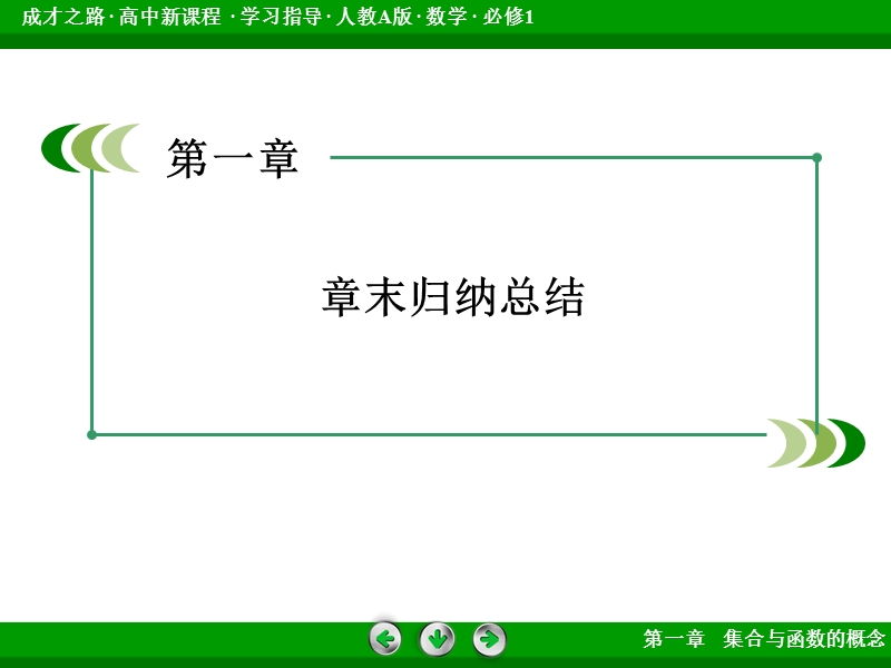 【成才之路】2015-2016届高一人教a版数学必修1课件：章末归纳总结1.ppt_第3页