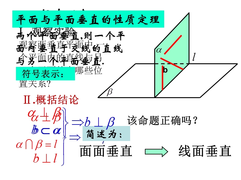 广东省人教a版数学课件 必修二 2.3.4 平面与平面垂直的性质.ppt_第3页