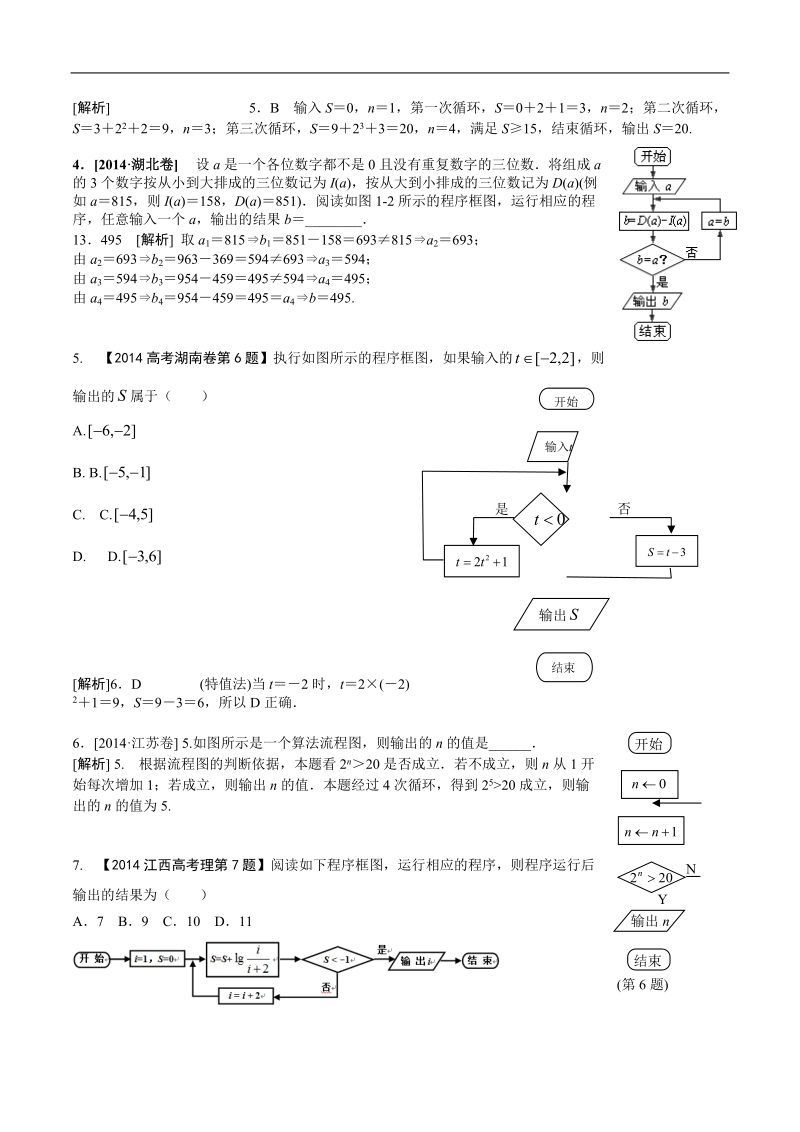 吉林省东北师范大学附属中学2015春数学理科人教a版必修三学案：1.3.9第一章--算法初步复习小结(4)[理科].doc_第2页