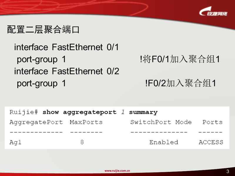 锐捷交换3-聚合端口.ppt_第3页