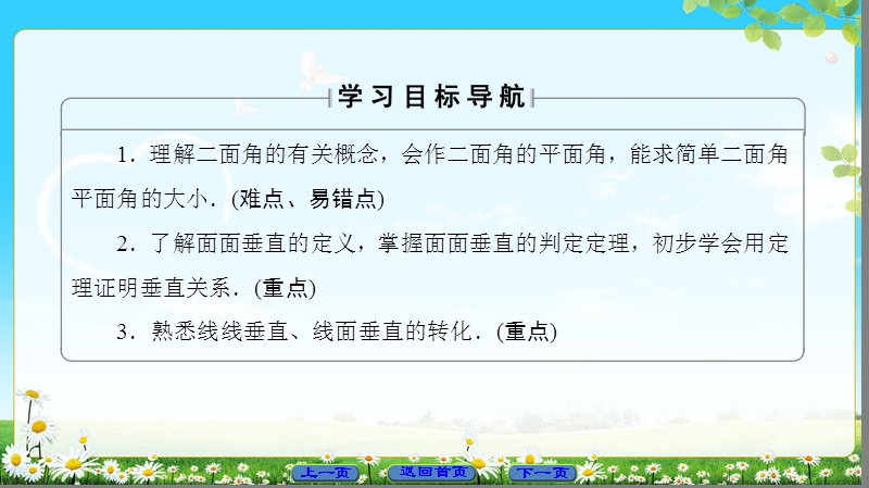 2018版高中数学（人教a版）必修2同步课件： 第2章 2.3.2 平面与平面垂直的判定.ppt_第2页