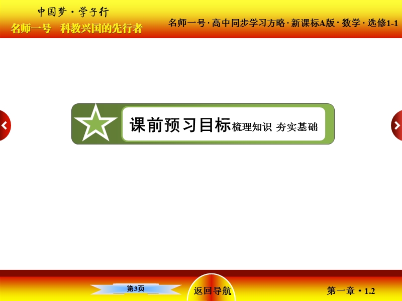 【名师一号】高中数学人教a版选修1-1配套课件：1-2充分条件与必要条件.ppt_第3页