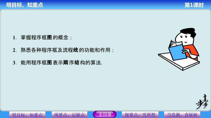 【步步高 学案导学设计】高中数学（人教a版必修三）配套课件 第1章 1.1.2   程序框图与算法的基本逻辑结构第1课时 教师配套用书课件(共28张ppt).ppt_第3页