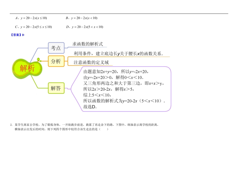 教材图解（思维导图+微试题）人教a版高中数学必修1学案：3.2函数模型及其应用.doc_第2页