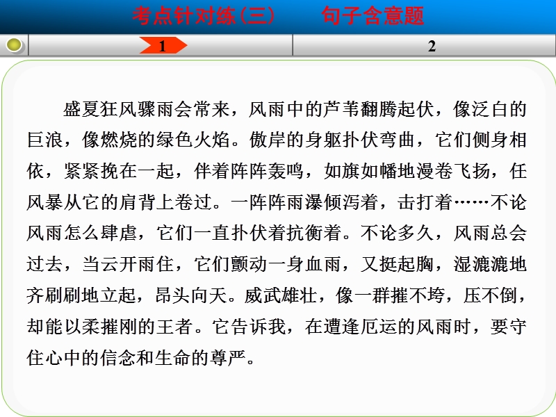 高考语文一轮复习精选好题汇编附解析 第二部分 散文阅读  考点针对练三.ppt_第3页