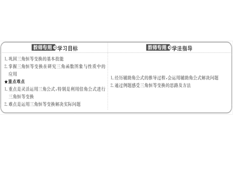 【世纪金榜】2016人教版高中数学必修四课件：3.2 简单的三角恒等变换（2） 探究导学课型.ppt_第2页