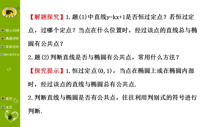 【课时讲练通】人教a版高中数学选修1-1课件：2.1.2.2 椭圆方程及性质的应用（精讲优练课型）.ppt_第3页