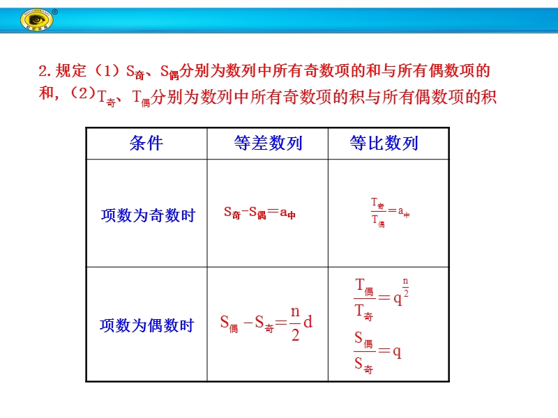 【世纪金榜】2017春人教a版高中数学必修五课件：2.5 第2课时 等比数列习题课 知识表格 .ppt_第3页