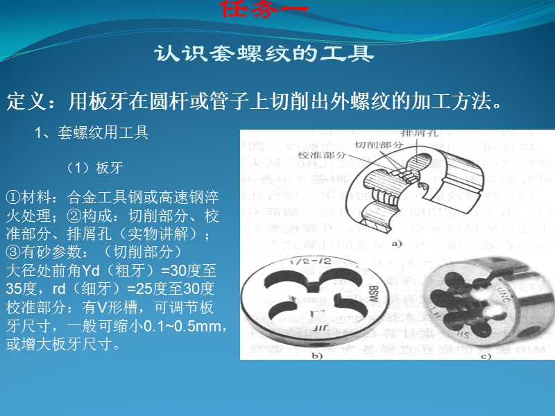 钳工工艺课件：螺纹加工(套螺纹).ppt_第2页